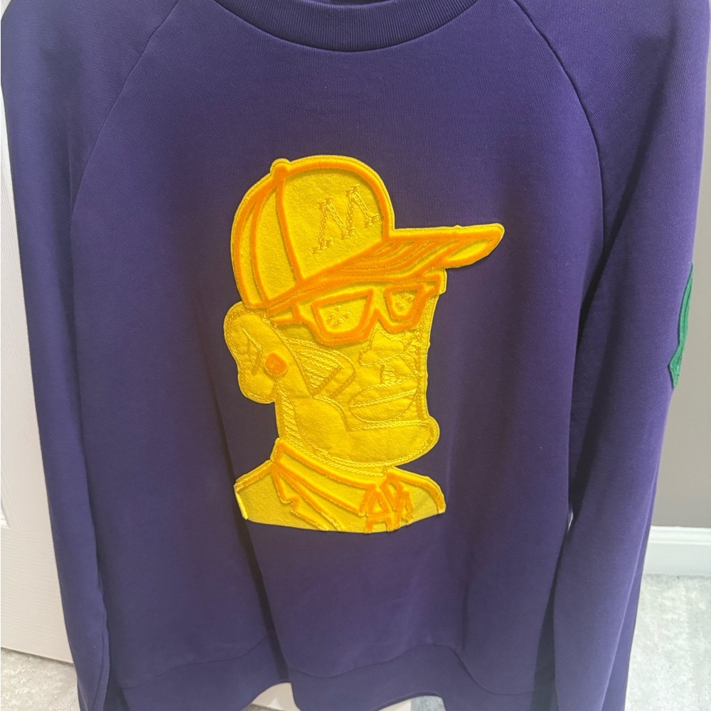 Moncler Sweater with Yellow Graphic